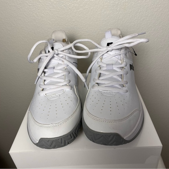 NWOB Prince Men's Advantage Lite 3 Ortholite White Tennis Shoes Size 9.5 - Picture 2 of 11